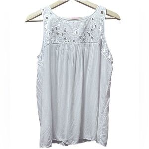 Lilly Pulitzer White Lace Tank Top